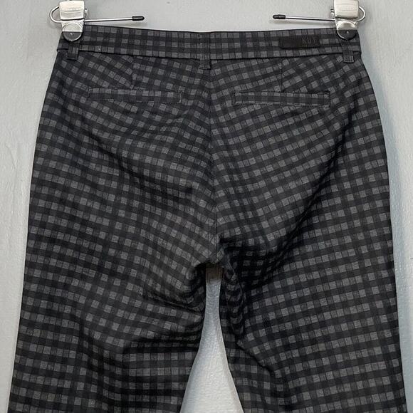 Gingham Skinny Ponte Knit Pants Size Petite 4P Dark Academia Preppy Twee Pin Up - Picture 5 of 8